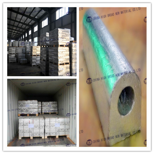casting AZ63 High Potential Magnesium Sacrificial Anode protection