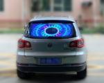 Transparent Car Rear Window LED Display 9-36V Input Wireless Programmable