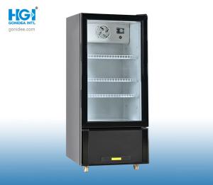 China HGI Single Door Upright Showcase Cooler Commercial Upright Display Fridge 126 Liter on sale