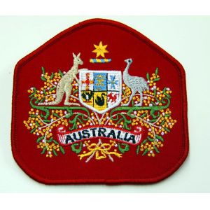 Buy cheap Twill Fabric Custom Logo Merrow Edges Backing Glue Embroidered Patches product