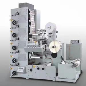 Multi Color Self Adhesive Car Sticker Flexo Label Printing Machine 6 Colour