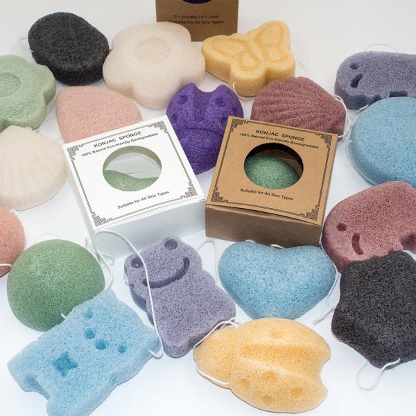 Quality Dry Dim Facial Cleansing Sponge Environmentally Friendly for sale