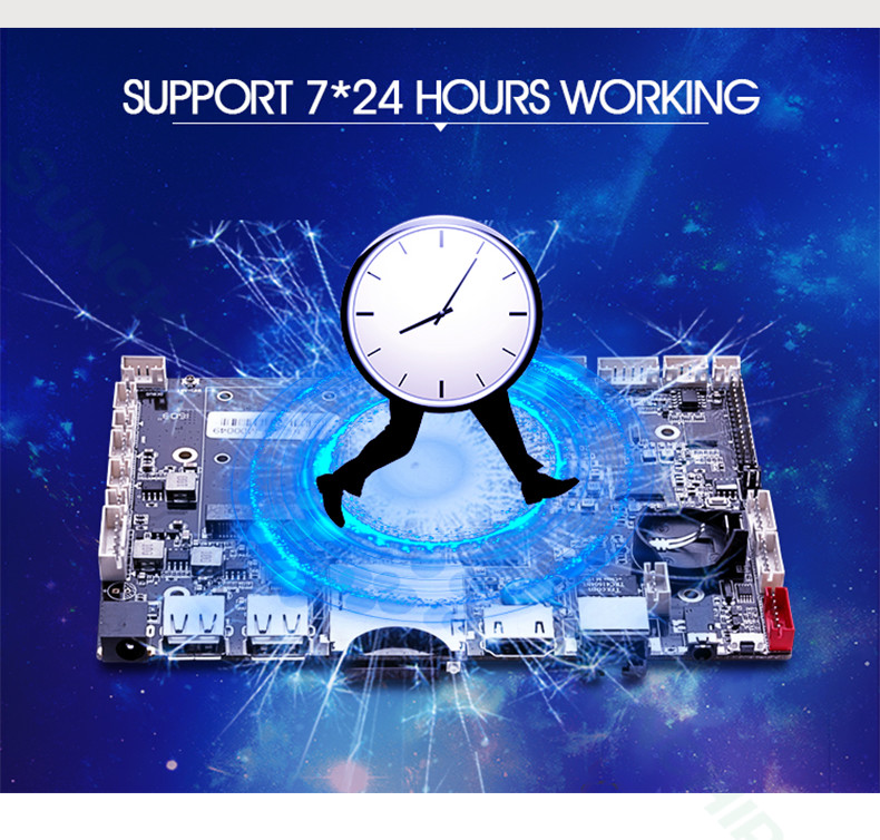 Industrial Control Embedded ARM Board RK3399 PCBA Circuit 4K Resolution 2GBRAM 16GBROM