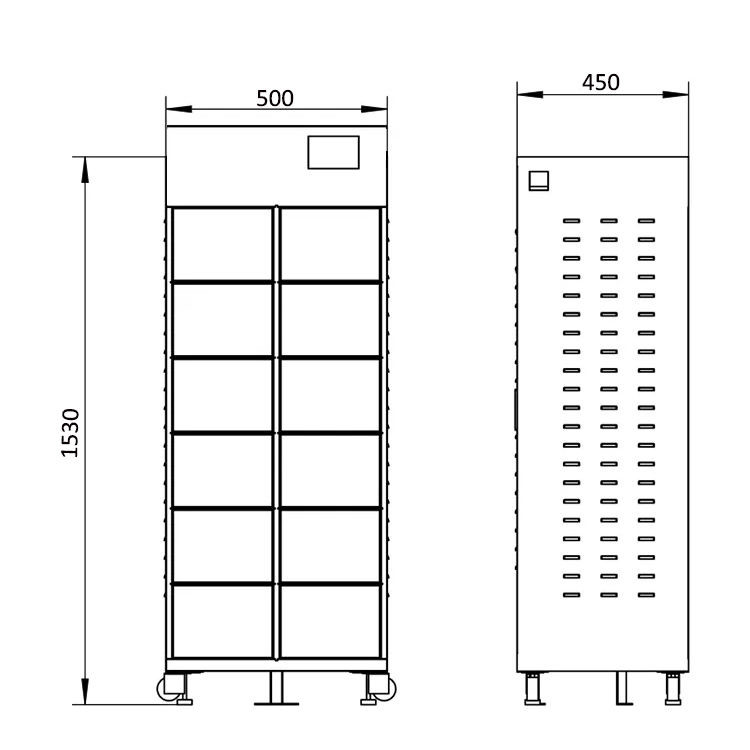 OEM ODM LiFePO4 220V 3200W IP54 Battery Swapping Station With Fire Alarm Function Customized