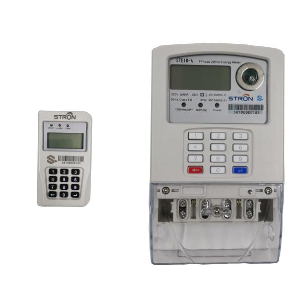 Quality STS 5A Smart Electricity Meter Single Phase With Split Keypad for sale