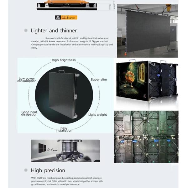 IP65 Outdoor LED Screen Rental Customized Dimension Large Viewing Angle