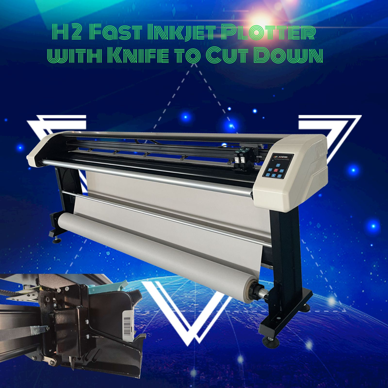 Optional Ink Cartridge Type 2 Head 4 Head Inkjet Plotter Paper Pattern Cutting Plotter