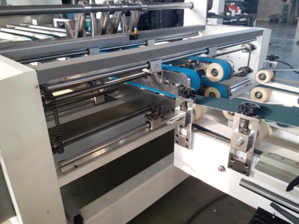 Box Folder Gluer Machine / Fully Automatic Carton Box Making Machine