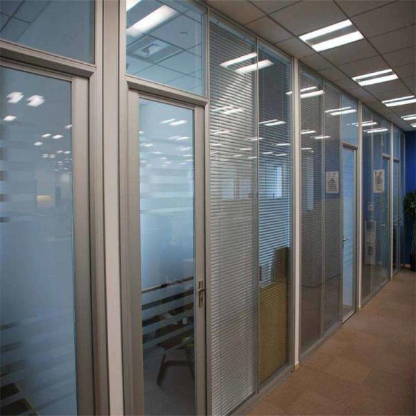 Quality Double Glazing Aluminum Glass Office Partitions For Individually Space for sale