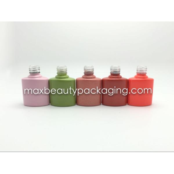thick and strong powder coating gel polish bottle uv coating color availbale nail polish packaging environment friendly
