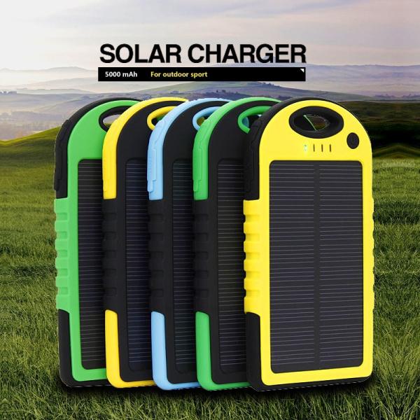 5000mAh Solar Panel Power Bank for Samsung Galaxy S4 S5 outdoor using IP65