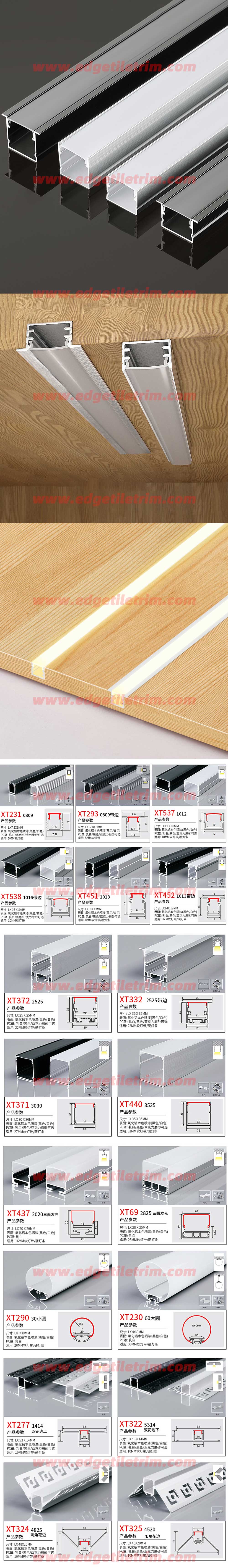 Alu LED Profile Channel Black