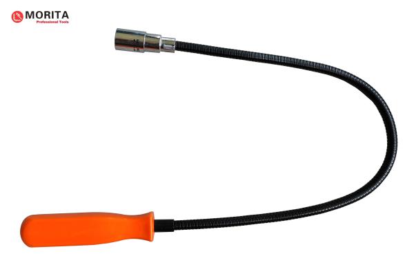 Quality Plumbing tools Magnetic Pick Up Tool With Lignt Bendable Rod Stainless Steel Capacity 3lb Length 595mm for sale