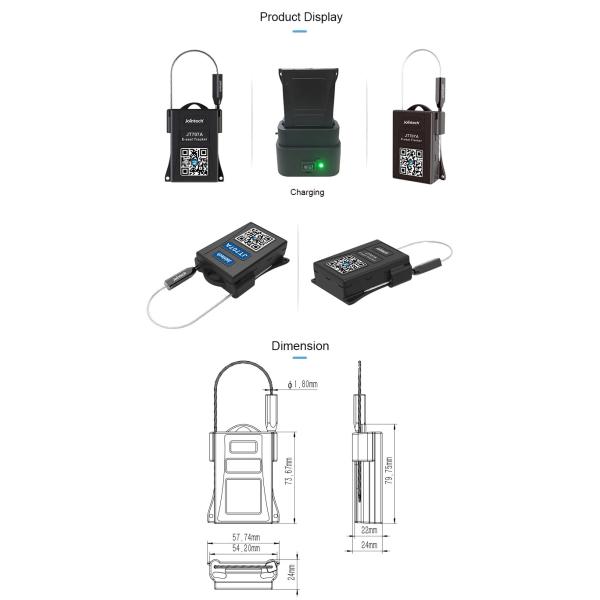 Sea Freight Stainless Digital Seal Container Door Open Close Live Tracking Tamper alarm