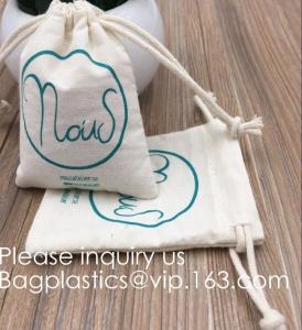 China Drawstring Bags Reusable Muslin Cloth Gift Candy Favor Bag Jewelry Pouches for Wedding DIY Craft Soaps Herbs Tea Spice B on sale
