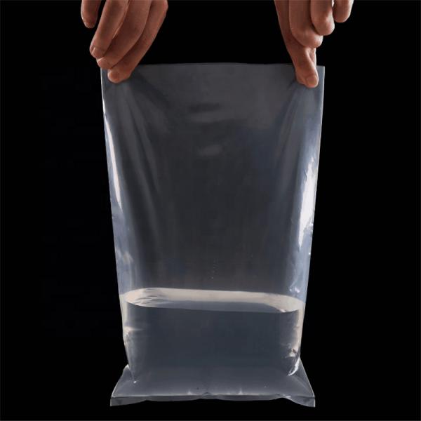 Food Grade Thick 0.015mm 0.15mm Poly Plastic Bag Flat LDPE HDPE