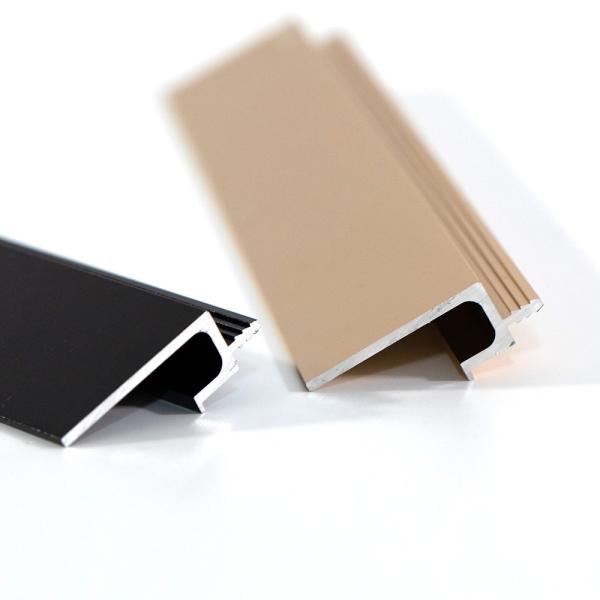 Quality L Shape Hidden Aluminum Furniture Handle Anodized 12 Inch for sale