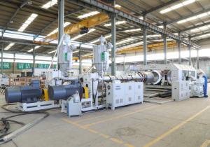 PLC Control System Drainage And Sewage Double Wall Corrugated Pipe Extrusion Line