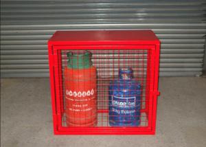 China Red Color Industrial Gas Cylinder Cages Various Sizes	800mmL*900mmH*430mmW on sale