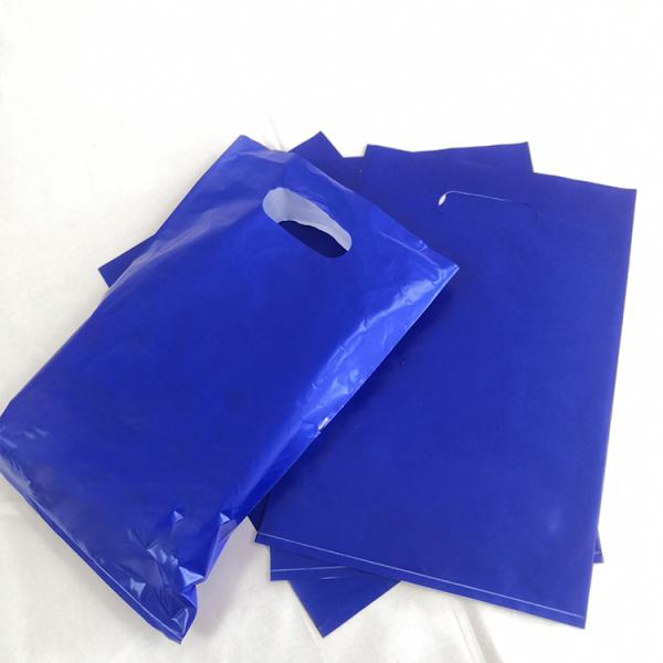 Luxury Handle Shopping Bag With Logo Printing Custom Plastic Shopping Bag