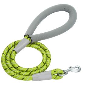 Strong Nylon Rope Dog Leash Soft 4 Feet Length With Neoprene Handle Eco - Friendly