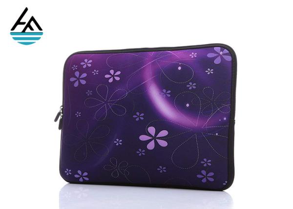 Quality Beautiful Pattern Durable Neoprene Laptop Carrying Case With Hidden Handle for sale