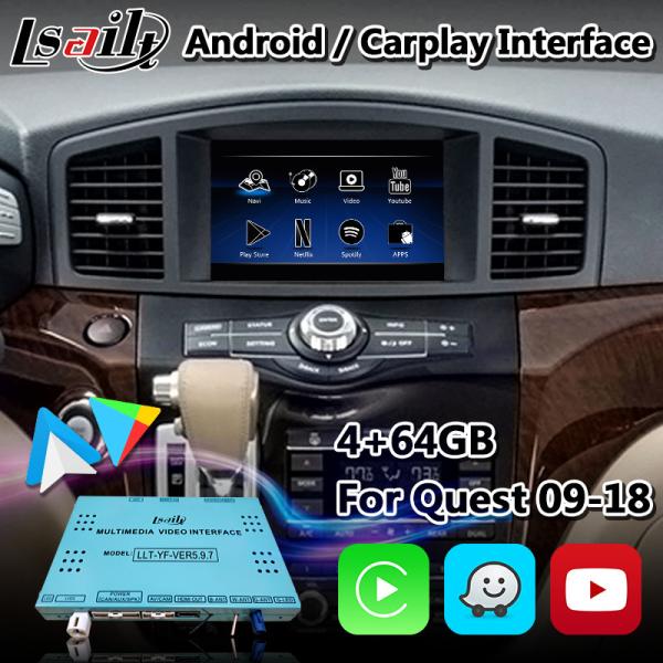 Quality Lsailt Android Carplay Interface for Nissan Quest E52 With Wireless Android Auto for sale