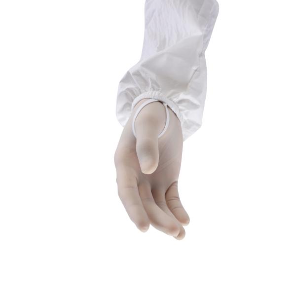 510K Transparent Disposable Powder Free Latex Gloves Touch Screen Design