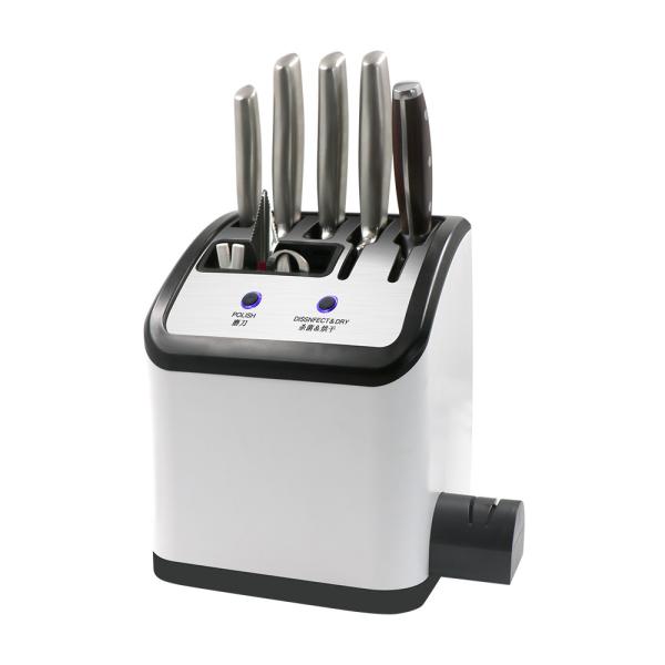 Quality New Design Multifunction Uv Sterilizer Knife Block With Sharpener for sale