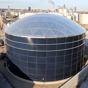 China Glass Fused To Steel Bolted Water Storage Tanks Dome Roof Type For Drinking Water on sale