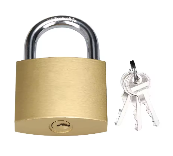 Rectangular Brass Padlock Keyed Alike 50mm ISO9001 Certificated