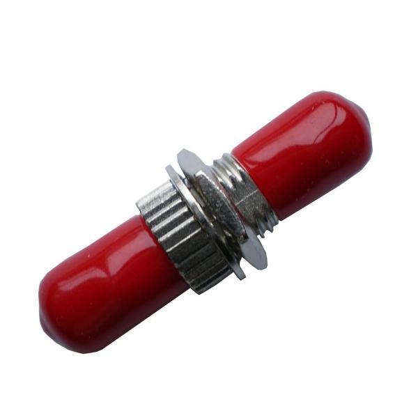Quality ST / PC Fiber Optic To Ethernet Adapter Singlemode Fiber Optic Coupler With Red Hat for sale