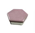 Hexagon Shape Printed Tin Boxes , Cartoon Pattern Tin Cookie Containers