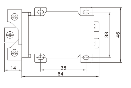 JQX-68F Mounting 80A Electromagnetic Relay