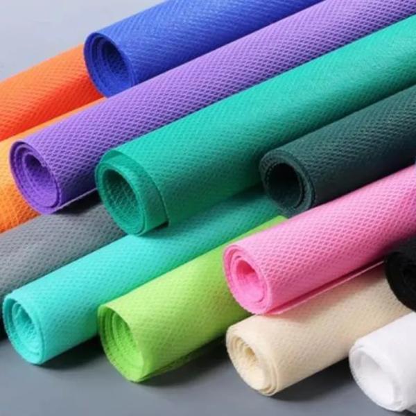 TNT 1.6m PP Non Woven Fabric 35gsm For Gown Roll Blue Color
