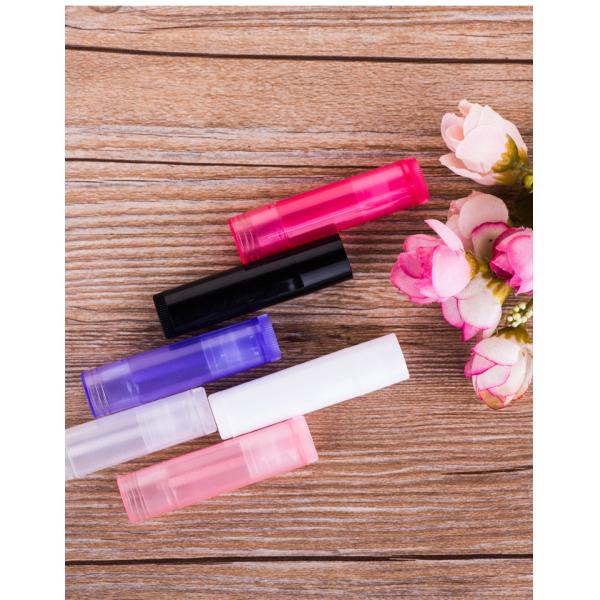5g Purple Plastic Lip Gloss Tubes Round Shape Clean Cosmetic Tubes