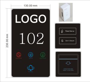 Customized Hotel Doorplate Switch With DND Switch Light Touch Switch For Hotels