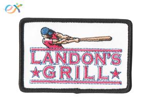 Buy cheap Twill Material Iron On Baseball Patches , Size Custom Sports Patches product