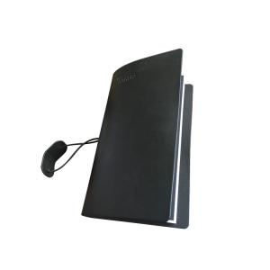 China Round Corner A5 Pu Leather Notebook Elastic Closer Heat Embossing Cover Finishing on sale