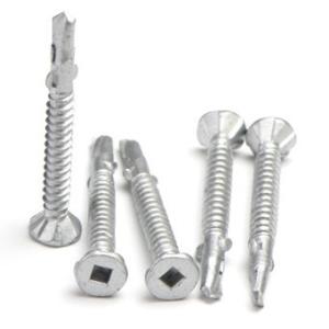 Buy cheap 10G x 1-1/2 In. Countersunk Zinc Plated Self Drilling Screws 38mm #2 Square Wing Tip product