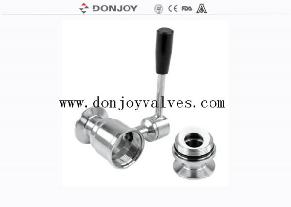 Quality SS316L DN100 2 Way Manual Directly Sanitary Ball Valve for sale
