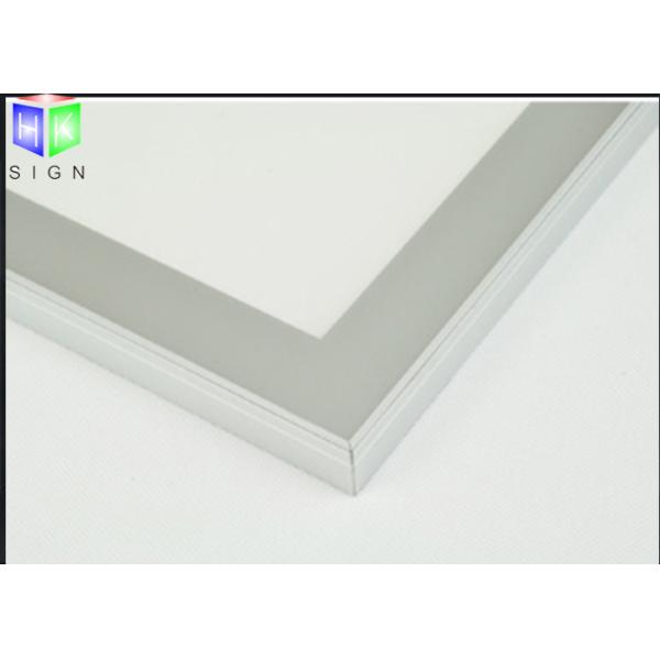 Illuminated Restaurant Slim LED Light Box Magnetic Frame High Brightness