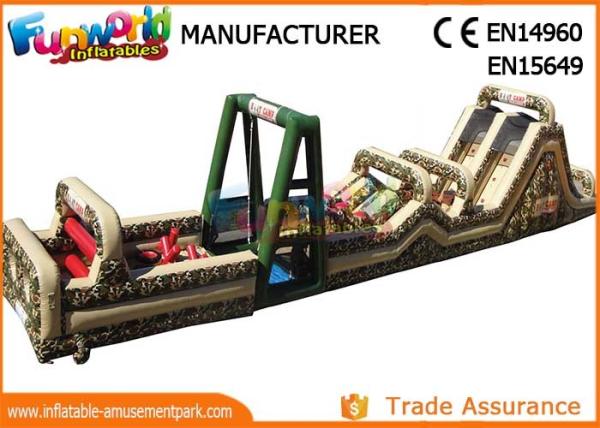 Quality Fireproof Giant Inflatables Obstacle Course Tunnel For Amusement Park for sale
