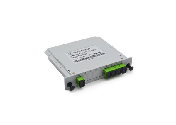 Quality SCAPC Fiber Optic PLC Splitter Modular Structure 1x4 PLC Splitter Cassette Type for sale