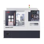 High Rigidity Automated Dual Spindle Lathe Easy To Operate 2 Channels Hydraulic