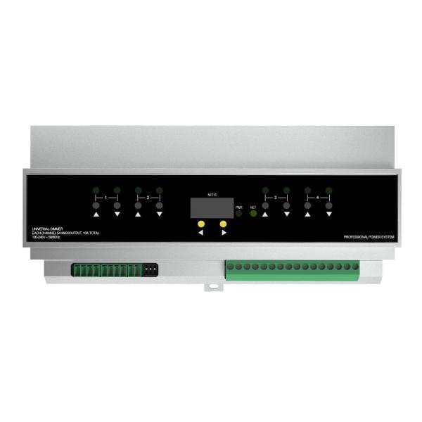 Quality RS-485 Triac Dimming Controller 4 Channels 120 To 277V DIN RAIL Override Input for sale
