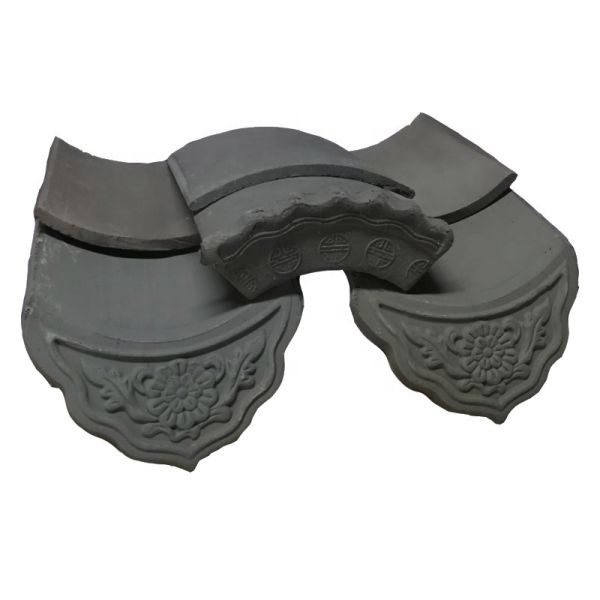 Eaves Japanese Ceramic Roof Tiles Traditional Clay Tiles Temple Garden