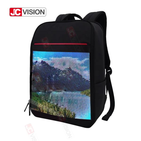 Quality Shinning Computer Led Screen Customizable Travel Backpack 14" For Outdoor for sale