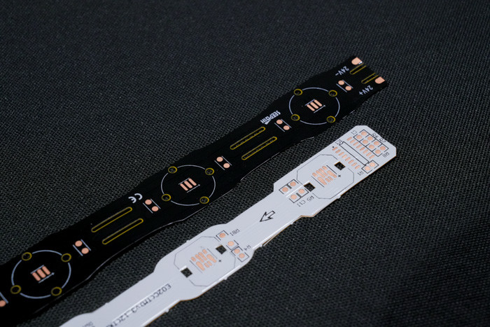 Colorful lens -equipped specail -shaped board FPC LED Light Strip Double Sided FPC Flexible PCB Manufacturing And Assembly UL E477885 IATF16949 GB