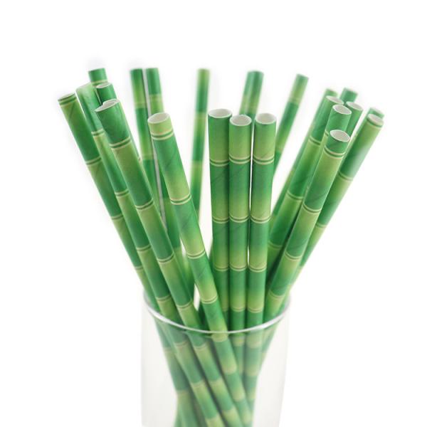 Quality Dye Free Decorative Paper Drinking Straws CE Certification No Polluting for sale